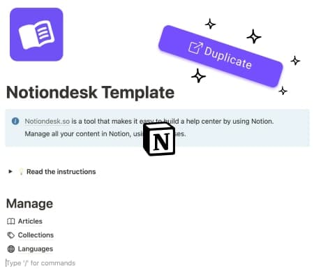 Duplicate our Notion template